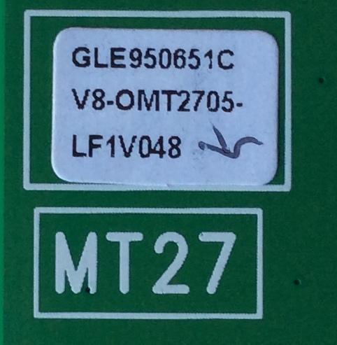MAIN PARA TV TCL / NUMERO DE PARTE GLE950651C / 40-MT2700-MAB2LG / MT27 / V8-OMT2705-LF1V048 / V8-0MT2705-LF1V048 / 08-MT27S07-MA200AA / 08-SS32TML-LC246AA / 08-MT27S04-MA300AA / MODELO L32F3300 - Imagen 2
