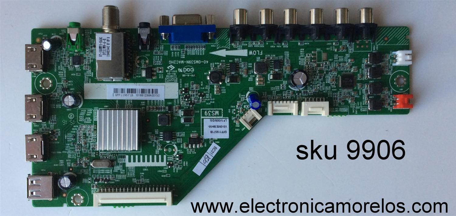 MAIN / TCL V8-0MS39HM-LF1V008(G5) / GFF119571B / V8-0MS39HM-LF1V008(G5) / 40-0MS39N-MAC2HG / MS39	