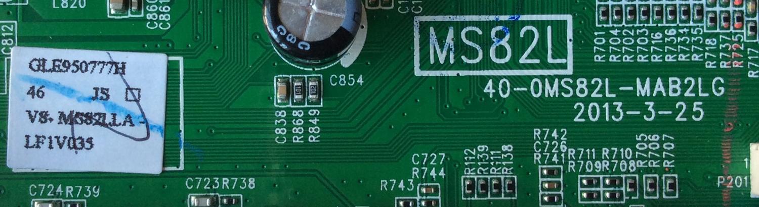 MAIN PARA TV TCL NUMERO DE PARTE  V8-MS82LLA-LF1V035 / GLE950777H / 40-0MS82L-MAB2LG / MS82L / MODELO DE 46''	 - Imagen 2