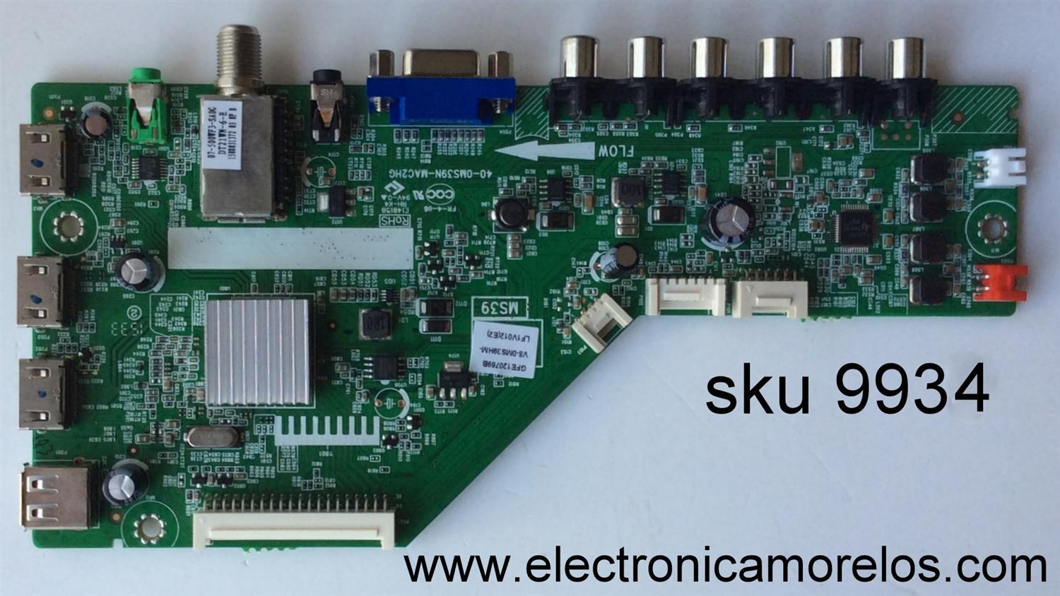 MAIN / TCL V8-0MS3HM-LF1V012(E2) / GFE120769B / V8-OMS3HM-LF1V012(E2) / 40-0MS39N-MAC2HG / MS39	
