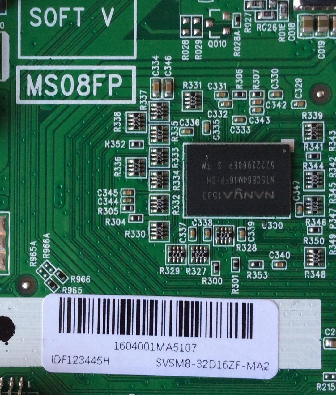 MAIN FUENTE (COMBO) PARA TV HKPRO / NUMERO DE PARTE SVSM8-32D16ZF-MA2 / 40-MS08FP-MAC2HG / MS08FP / IDF123445H / MODELO HKP32SM5 - Imagen 2