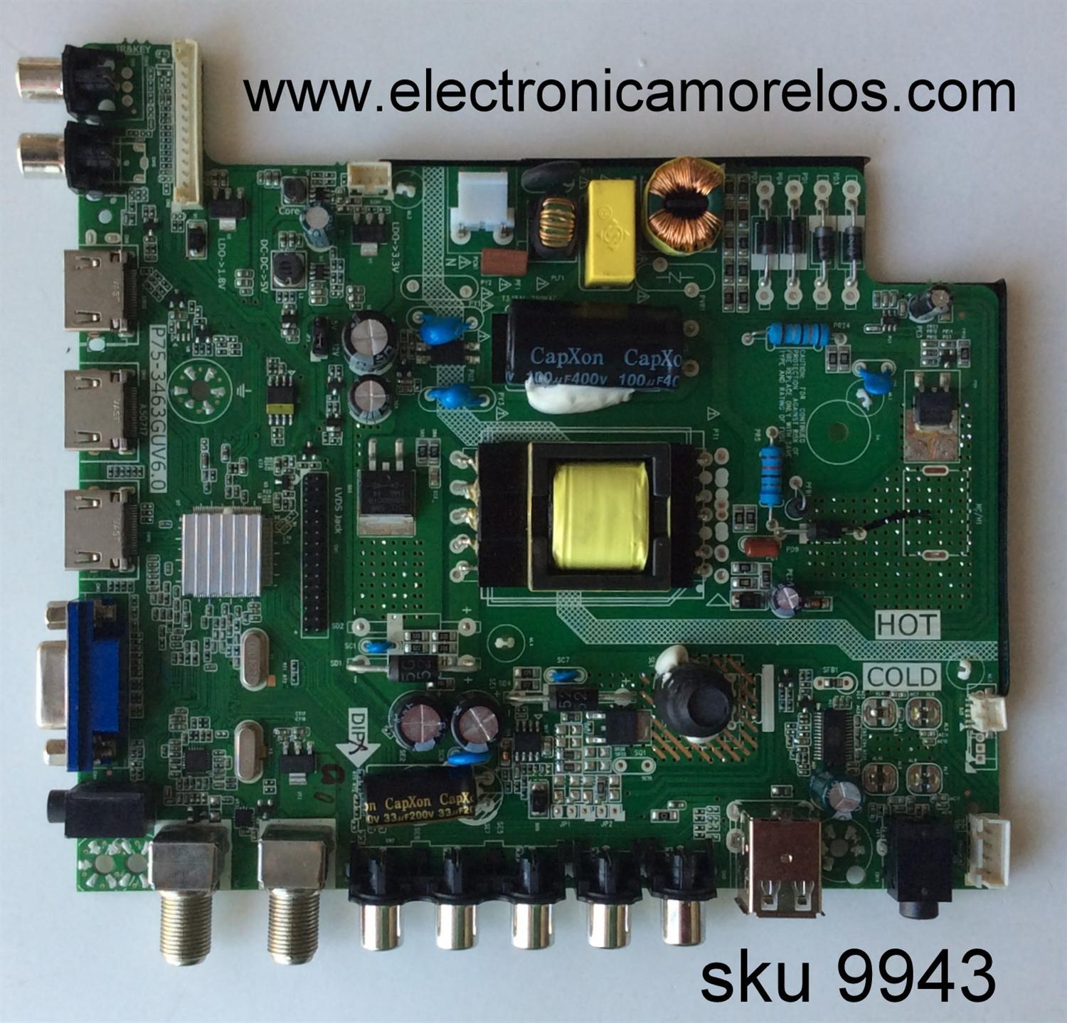 MAIN / TCL KDIMA539LT / P75-3463GUV6.0-A / 21004136 / P75-3463GUV6.0	
