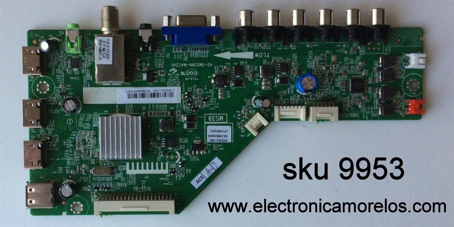 MAIN / EKT V8-OMS39HM-LF1V007(H7) / 40-0MS39N-MAC2HG / V8-0MS39HM-LF1V007(H7) / V8-0MS39HM-LF1V007 / PANEL LVF400CM0T E1 V1 / MODELO LEKT40B3800