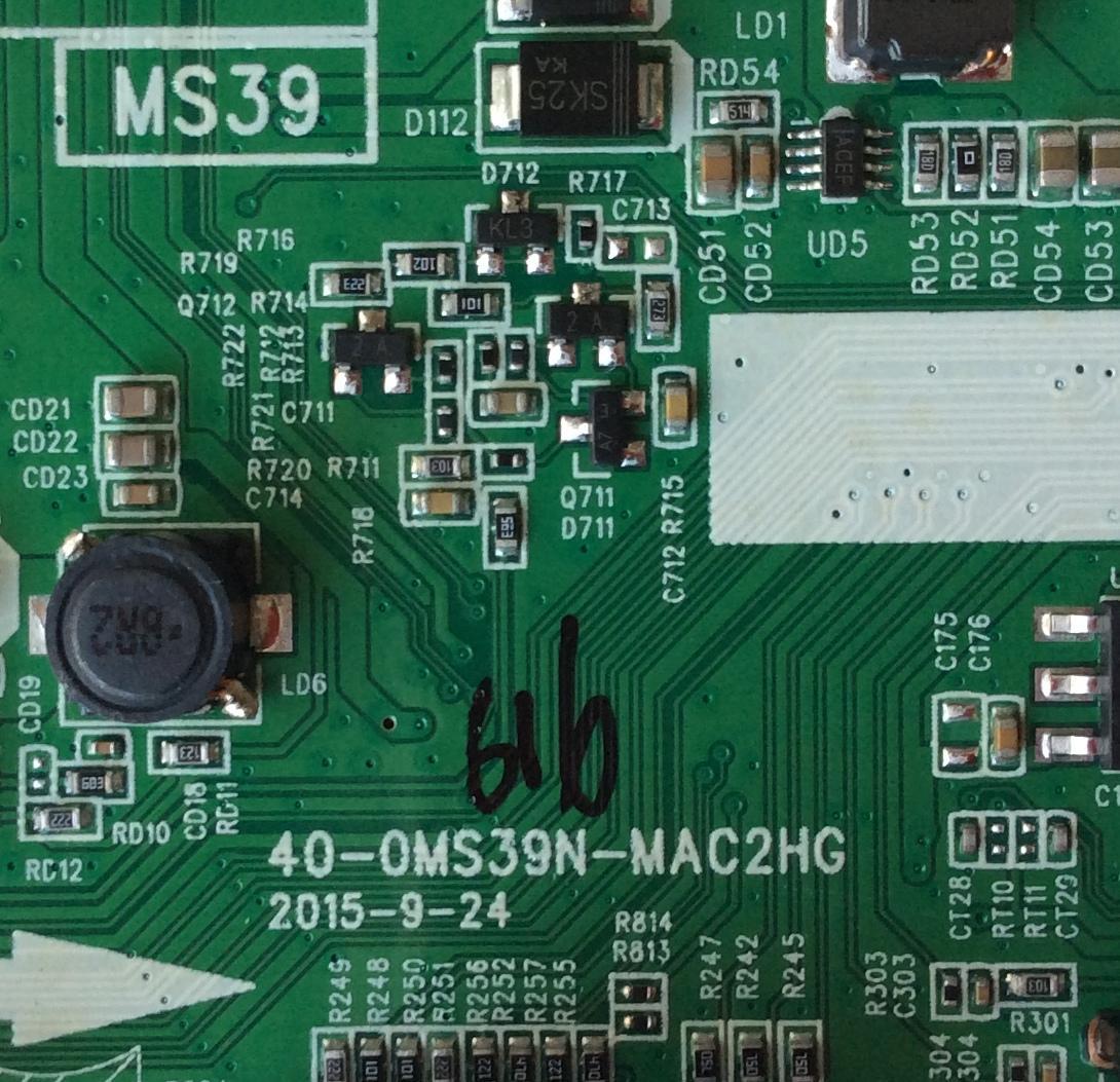 MAIN PARA TV TCL / NUMERO DE PARTE T8-40LA02-MA11 / 40-0MS39N-MAC2HG / MS39 / CONQE15069 / V8-0MS39HM-LF1V015 / MODELO 40'' - Imagen 3