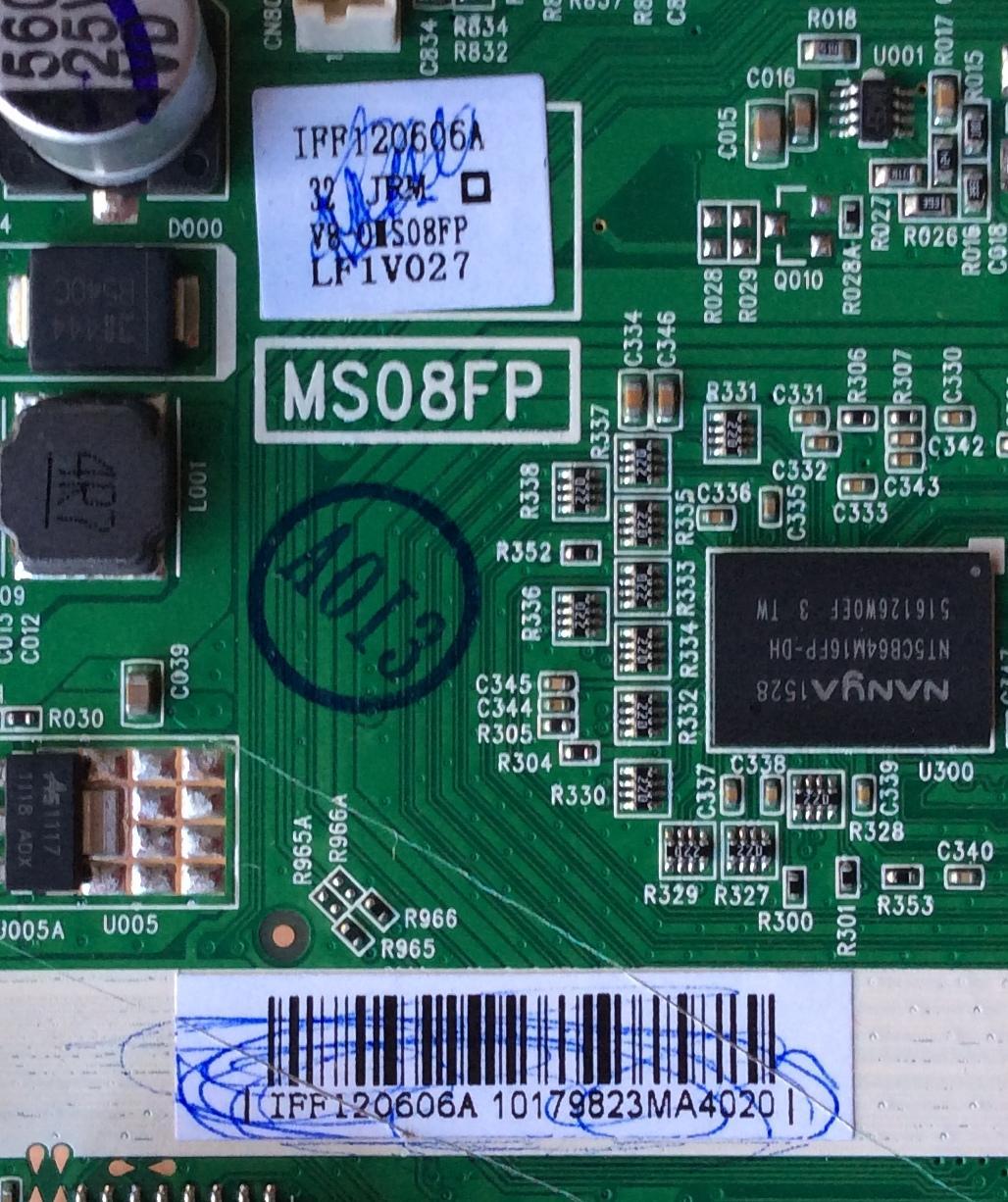 MAIN / TCL V8-0IS08FP-LF1V027 / IFF120606A / V8-OIS08FP-LF1V027 / MS08PF / 40-MS08FP-MAC2HG MODELO DE 32''	 - Imagen 2