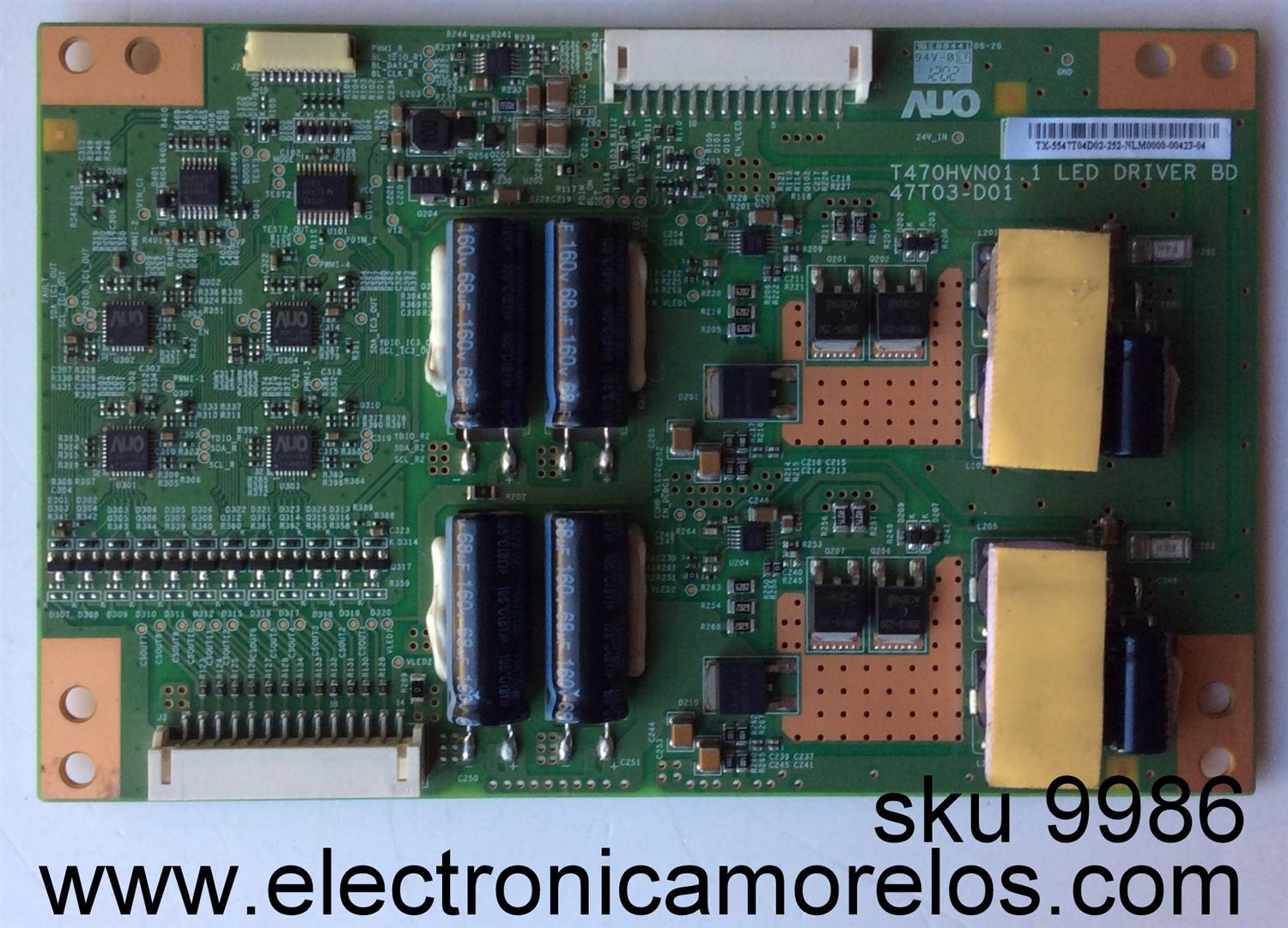 LED DRIVER / LG 55.47T04.D02 / 5547T04D02 / T470HVN01.1 / 47T03-D01 / MODELO 47"	