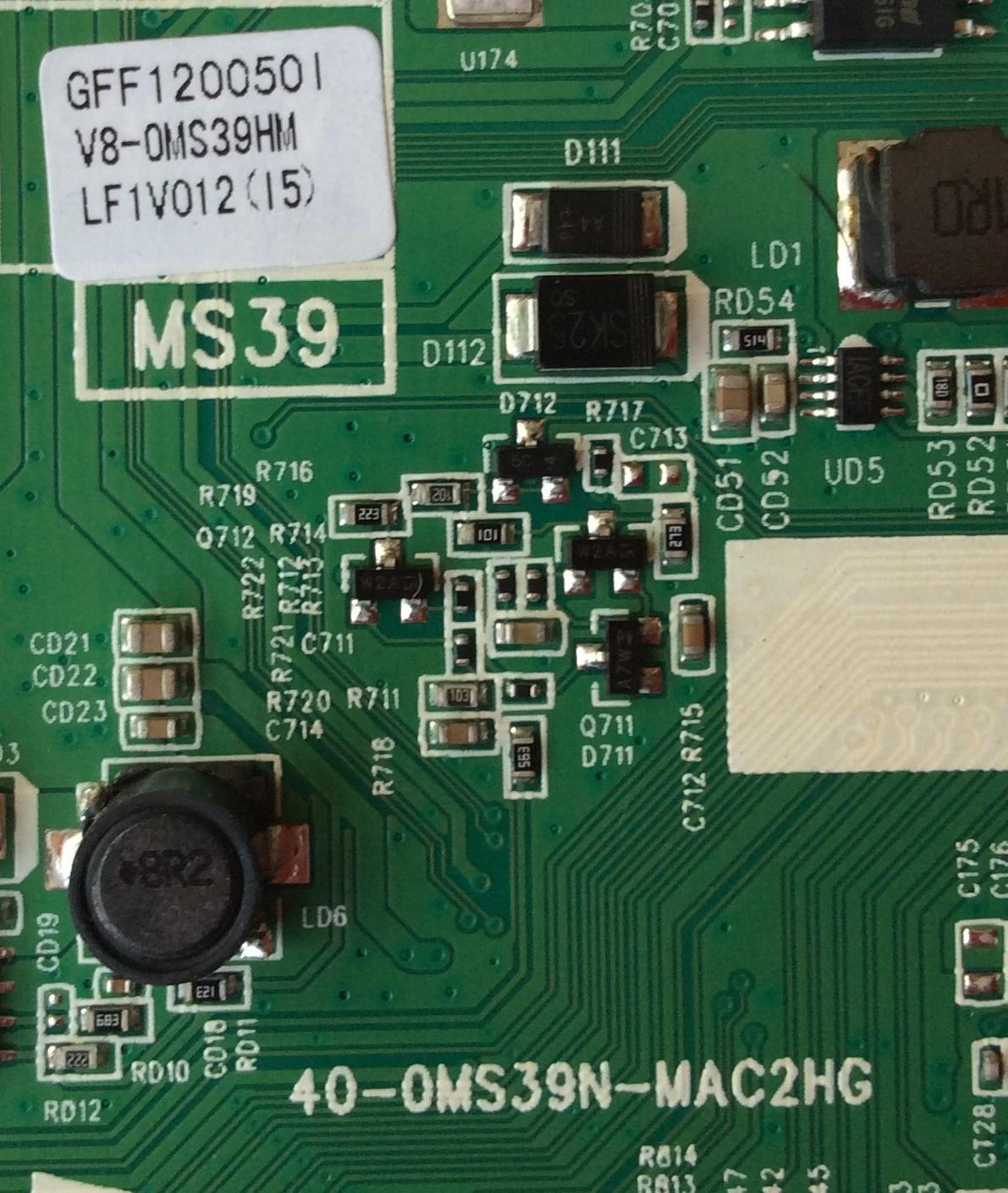 MAIN PARA TV TCL GFF120050I / V8-0MS39HM-LFIV012(I5) / 40-0MS39N-MAC2HG / V8-OMS39HM-LFIV012(I5) / MS39	 - Imagen 2