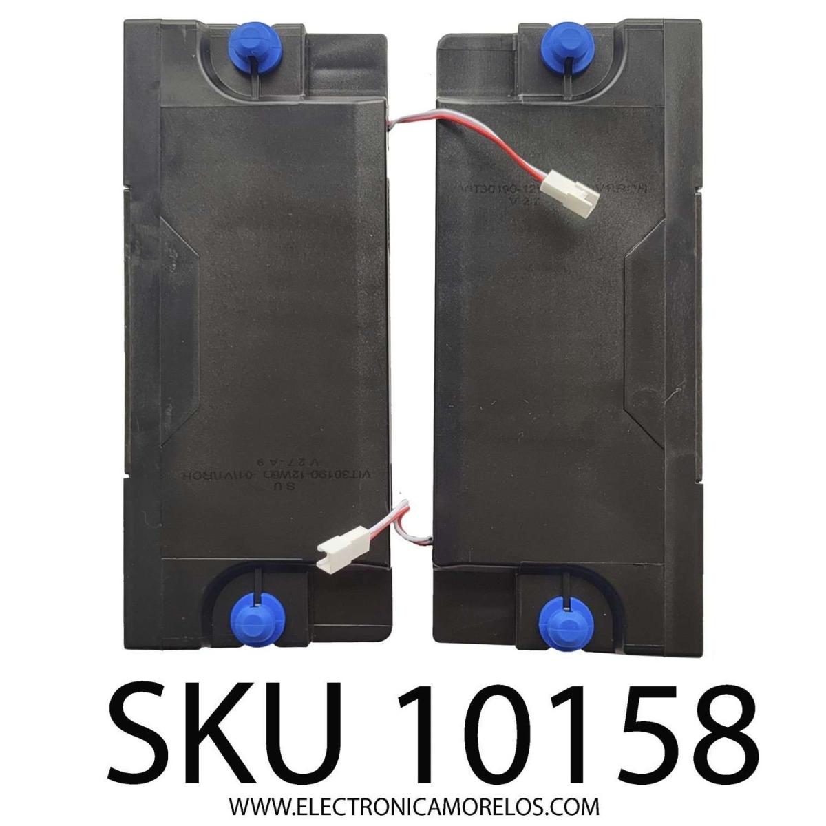 KIT DE BOCINAS ORIGINAL PARA TV HISENSE 2 PIEZAS / NUMERO DE PARTE VIT30190-12W6Ω / MODELO 55U6H / 58U6HF / 50U6H