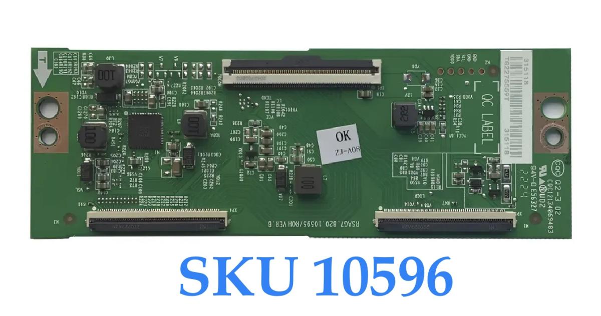 T-CON ORIGINAL PARA TV HISENSE / NUMERO DE PARTE 315118 / RSAG7.820.10595/ROH VER.B / PANEL HD500Y3U53-T0L8/S1/FJ/GM/ROH / DISPLAY T500QVN04.1 / MODELO 50U6H	