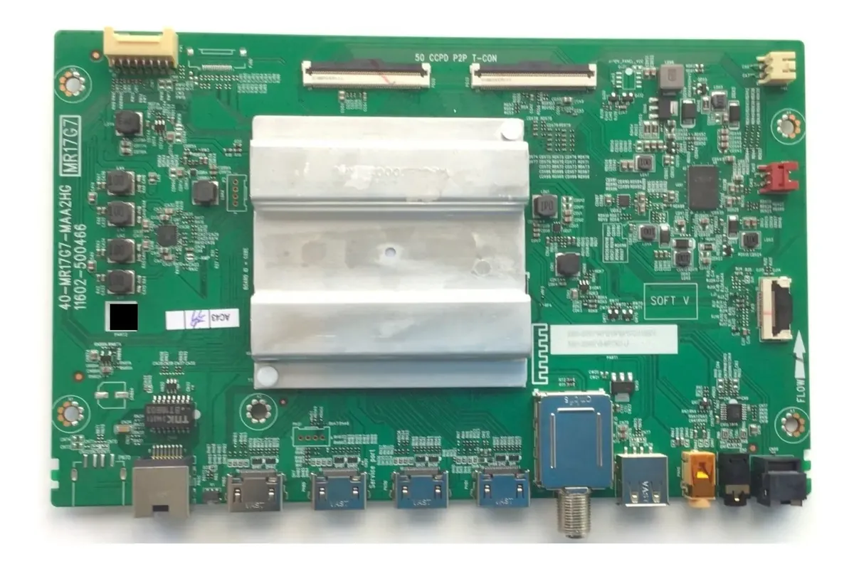 MAIN PARA TV TCL 4K·UHD·HDR ((ROKU TV)) / NUMERO DE PARTE 30800-000501 / 40-MR17G7-MAA2HG / 30801-000480 / 11602-500466 / V8-MR17K01-LF / PANEL LVU750NDE / DISPLAY ST7461D03-2 VER.2.1 / ST746ID03-2 VER.2.2 / MODELOS 75S451 / 75S455 / 75S41BR