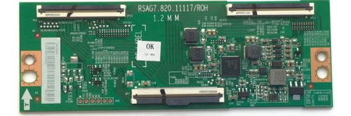 T-CON PARA TV TOSHIBA / NUMERO DE PARTE 292595 / RSAG7.820.11117/ROH / 304320 / H41802PNJ54B2 / PANEL'S HD425Y1U71-T0L2K2\GM\CKD3A\ROH / HD425Y1U71-T0L2K2\S0\SM\CKD3A\ROH / DISPLAY HV430QUB-F70 / MODELO 43C350KU 43C350U