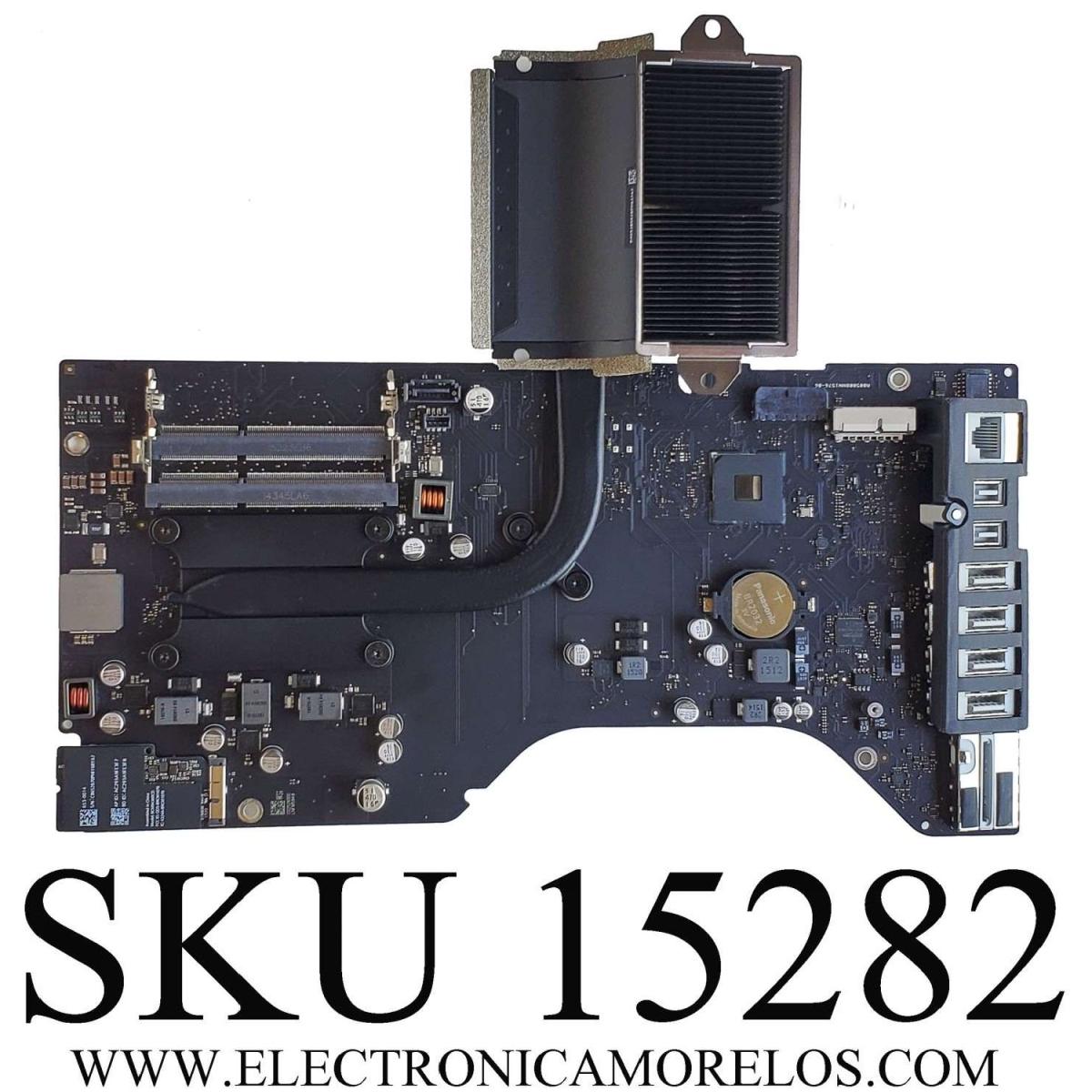 TARJETA MADRE PARA COMPUTADORA  APPLE IMAC / NUMERO DE PARTE A005008NN1576-06 / C02529300 / CON PROCESADOR  2.7GHZ. QUAD-CORE INTEL core i5 /  LNFM59A9 / MODELO A1418 21,5'' (2013)	