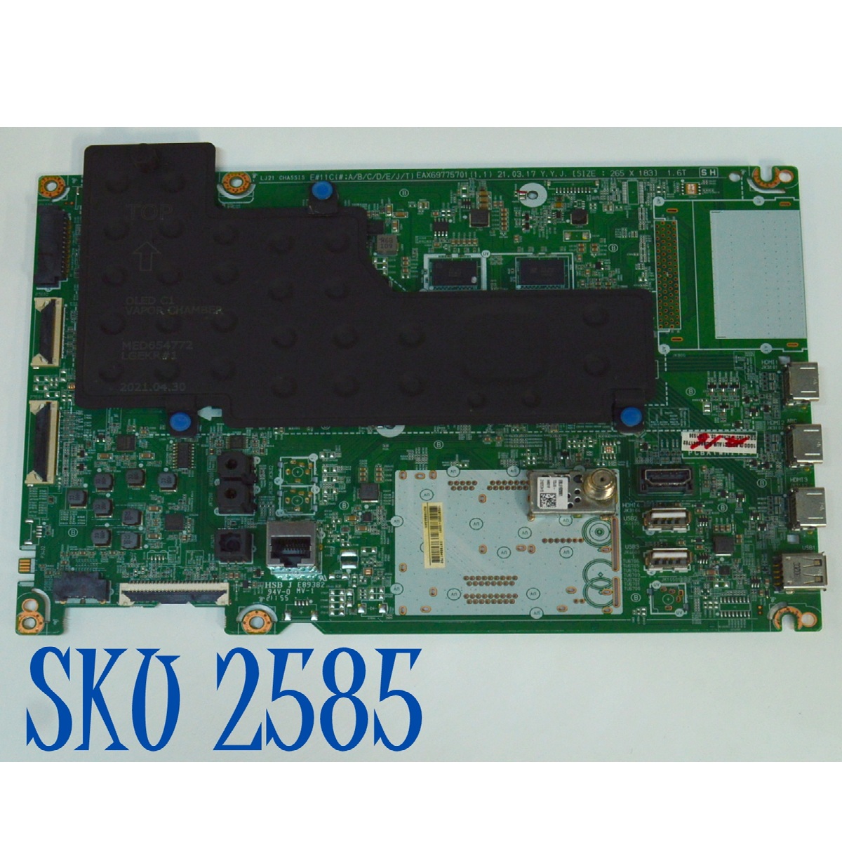 MAIN PARA SMART TV LG 4K RESOLUCION  (3840 X 2160) CON HDR / NUMERO DE PARTE EBT66641702 / EAX69789001 (1.0) / 1HEBT000-017G / RU17K8A08W / PANEL LE480AQD (EP)(A6) / MODELO OLED48C1PUB.BUSYLJR
