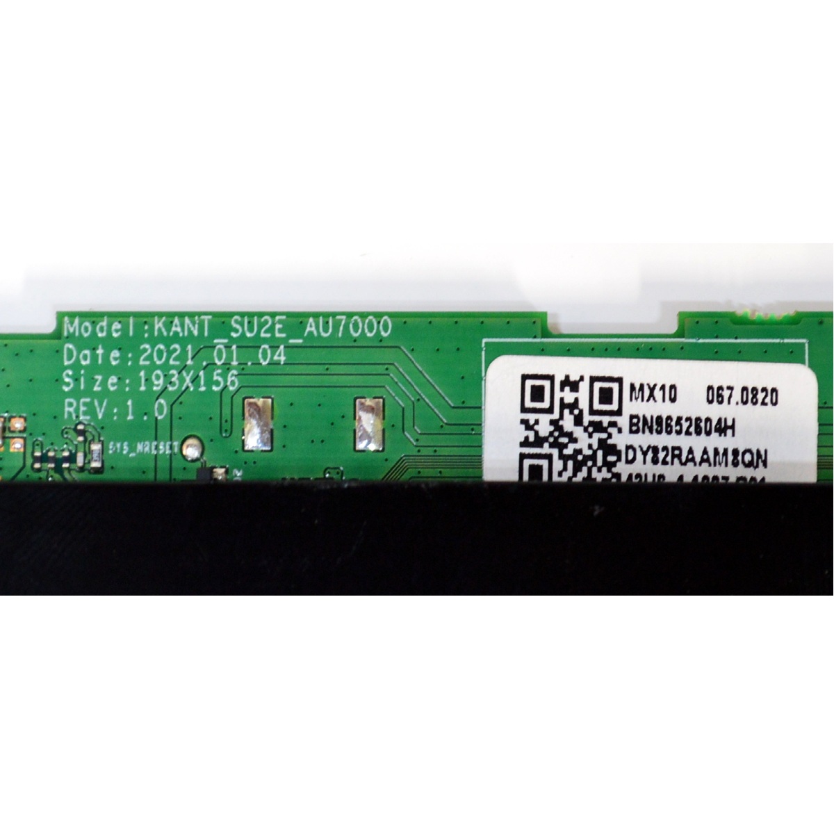 MAIN ORIGINAL PARA SMART TV 4K SAMSUNG RESOLUCION (3840X2160) / NUMERO DE PARTE BN96-52604H / BN9652604H / KANT_SU2E_AU7000 / E239218 / PANEL CY-BA043HGAR4V / DISPLAY T430QVN03.N / MODELO UN43TU7000FXZA AF13 - Imagen 2