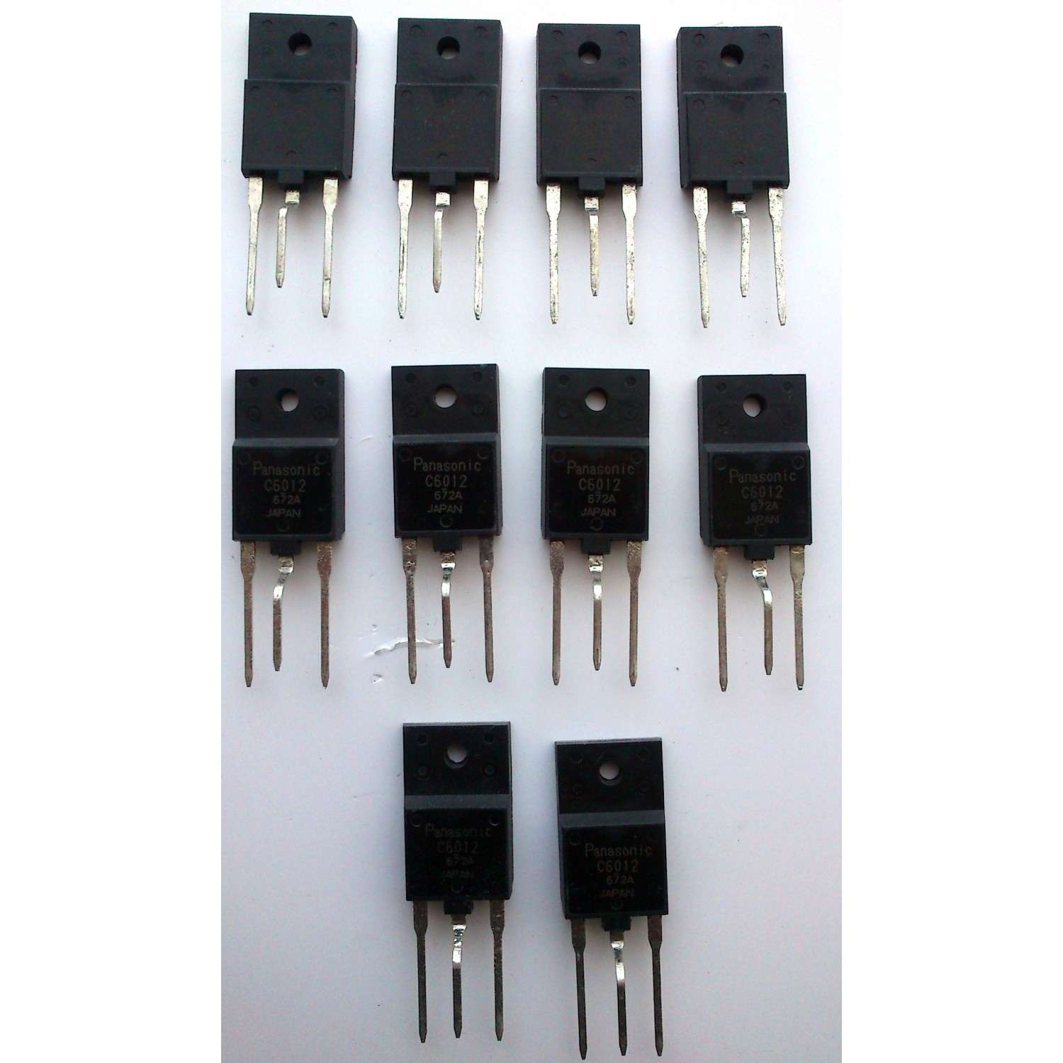 LOTE DE 10 PIEZAS TRANSISTOR DE DEFLEXION HORIZONTAL / C6012 - Imagen 2