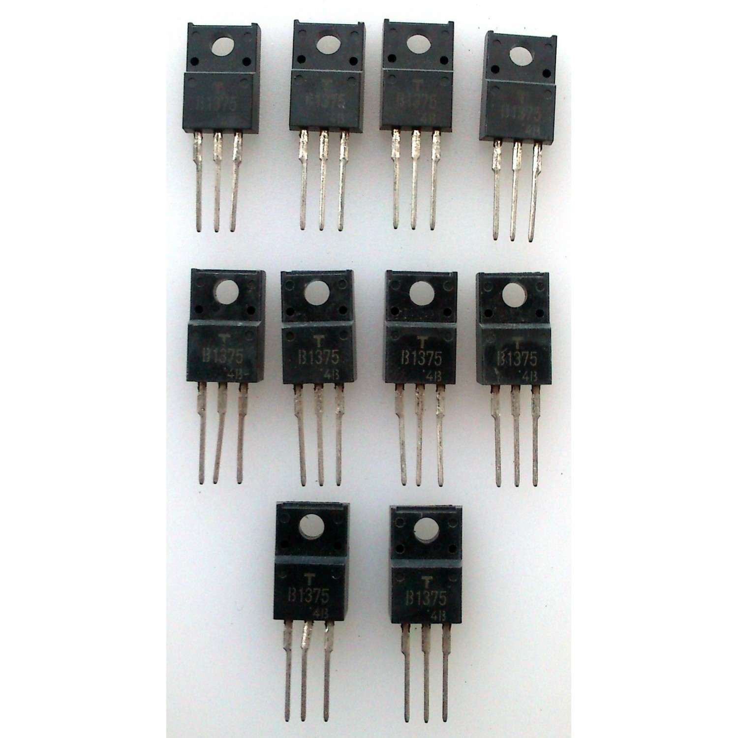 LOTE CON 10 PIEZAS DE TRANSISTOR PNP DE SILICIO / AMPLIFICADOR DE POTENCIA / B1375 - Imagen 1