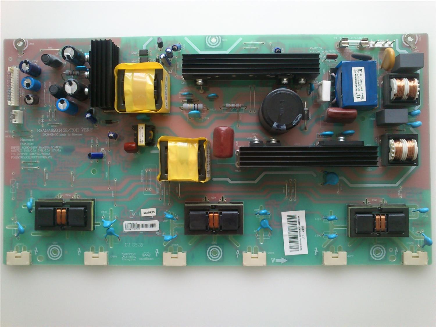 FUENTE DE PODER / BACKLIGHT INVERSOR  ELEMENT RSAG7.820.1459 MODELO ELCHW321ELCHS322