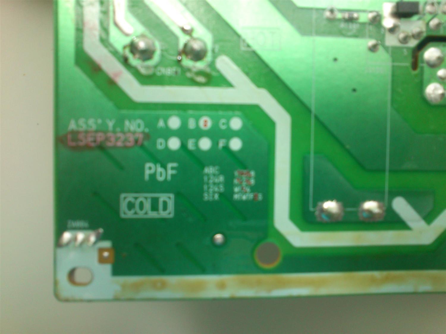 FUENTE DE PODER / PANASONIC LSEP3237B / LSJB3237-1 / MODELO PT-50LCZ7 - Imagen 2