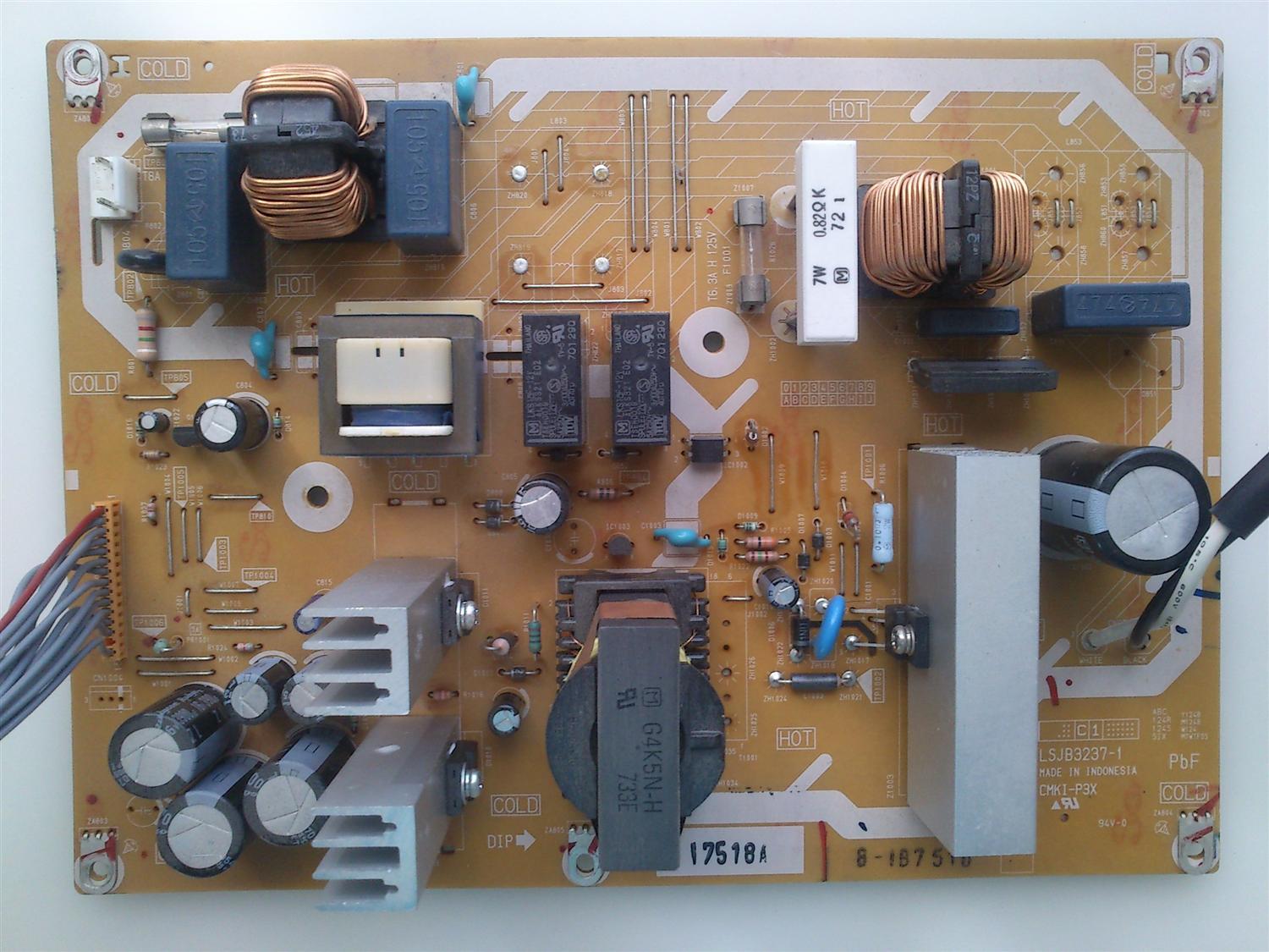 FUENTE DE PODER / PANASONIC LSEP3237B / LSJB3237-1 / MODELO PT-50LCZ7