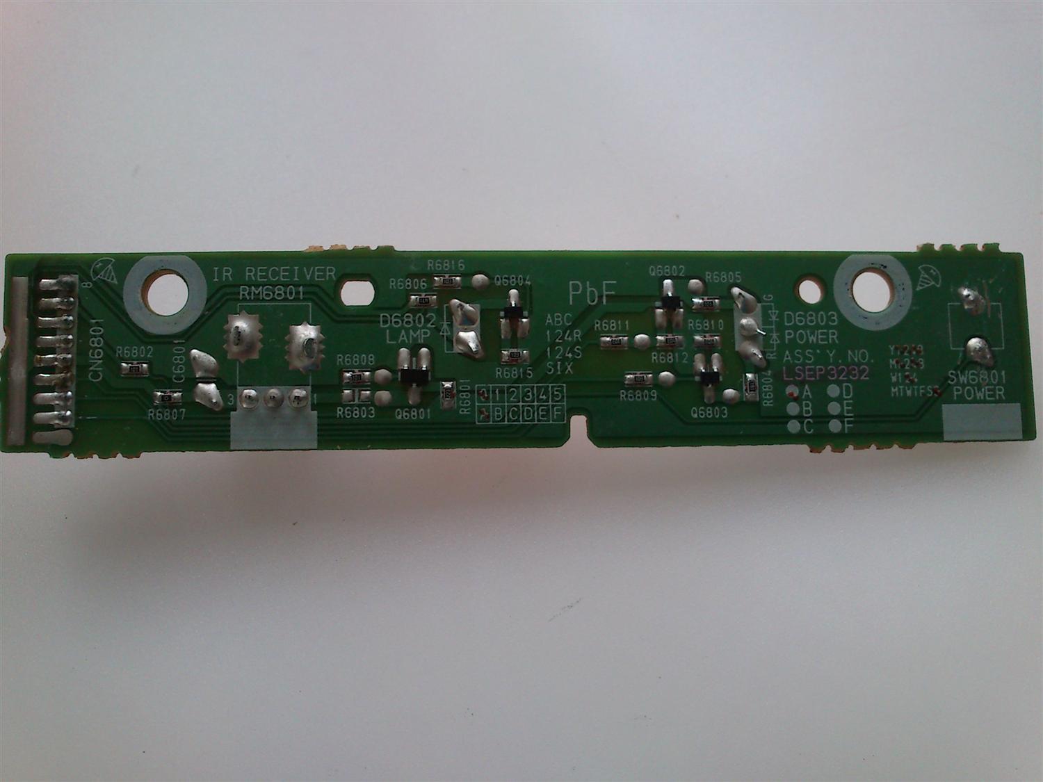 SENSOR CON LED / PANASONIC LSJB3232-1 / LSEP3232-A / MODELO PT-56LCZ70 - Imagen 2