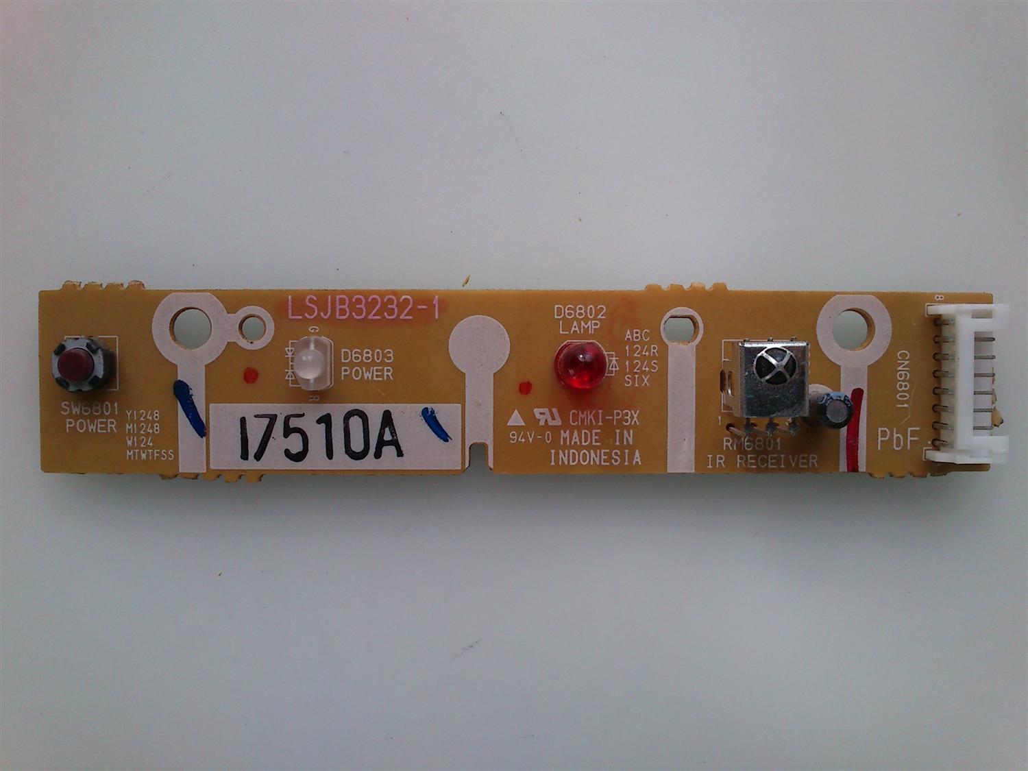SENSOR CON LED / PANASONIC LSJB3232-1 / LSEP3232-A / MODELO PT-56LCZ70