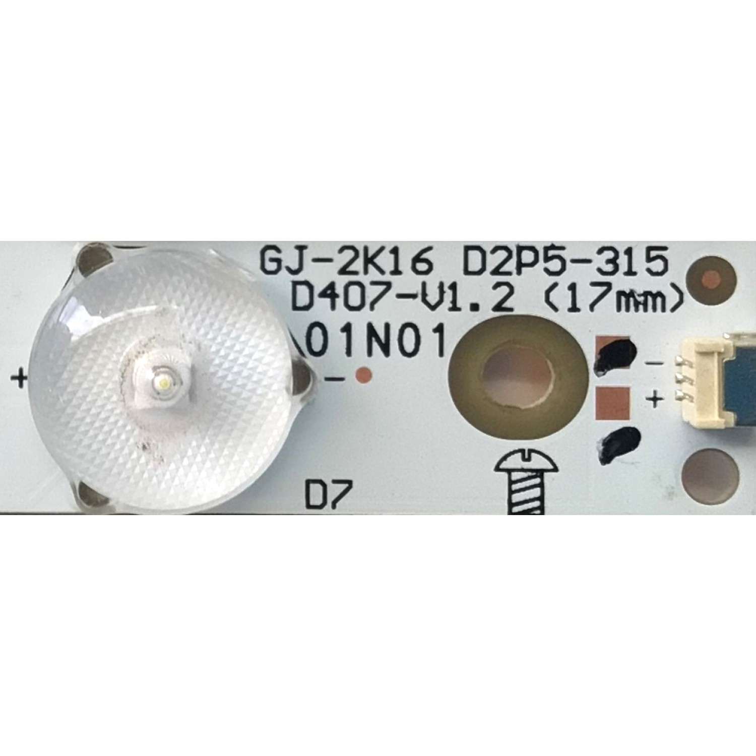 KIT DE LED'S PARA TV VIZIO ((INCOMPLETO SOLO 3 PIEZAS)) / NUMERO DE PARTE GJ-2K16-D2P5-315-D407-V1.2 / GJ-2K16 D2P5-315 D407-V1.2 / 210BZ07D043535C04D / ECLABRS2U500 / PANEL HV320FHB-N00 / MODELOS E32-D1 / D32-D1  LTTUUEAS / D32F-F1 - Imagen 3