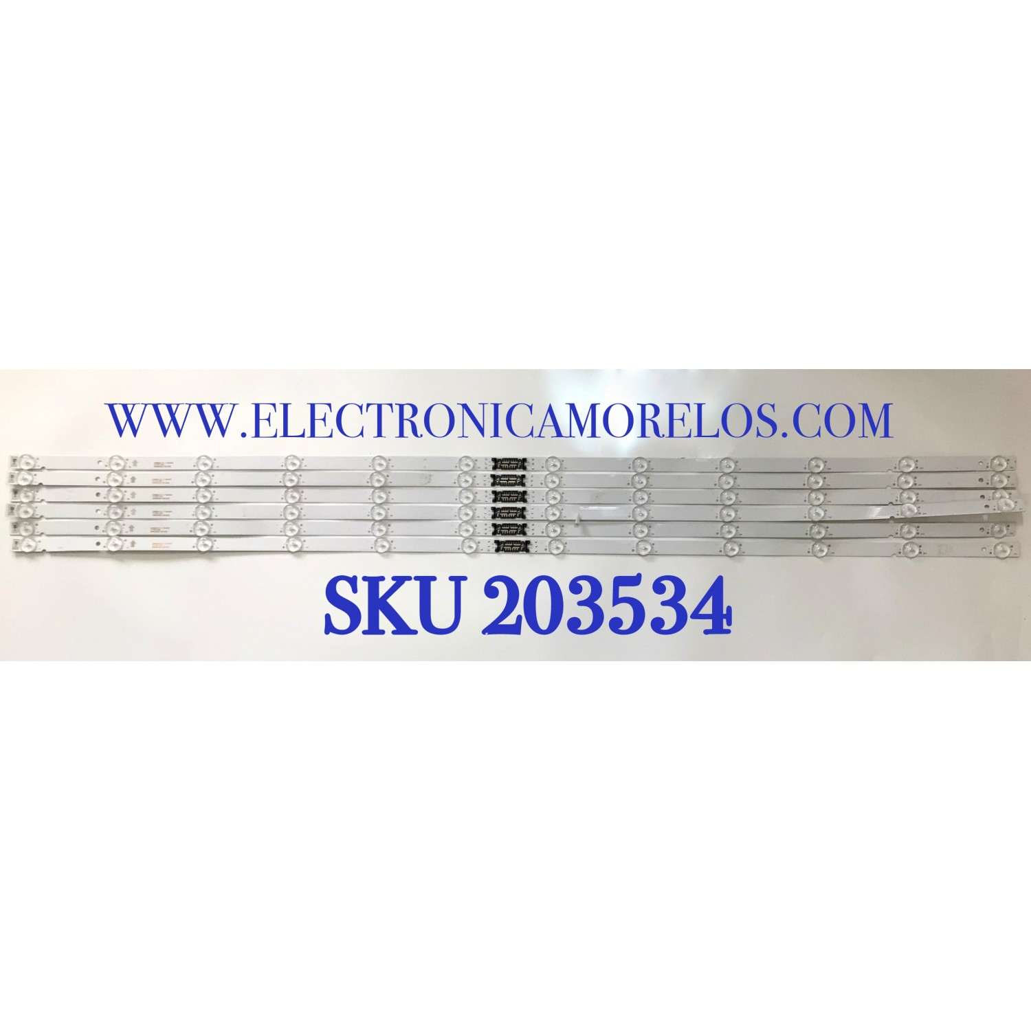 KIT DE LEDS PARA TV SONY ( 6 PZ ) / NUMERO DE PARTE SN55D2301 / SN55D2301 6X12(E) / E330254 / 62WP5FC / PANEL YDBM055DCS11 / MODELO XR-55X90J