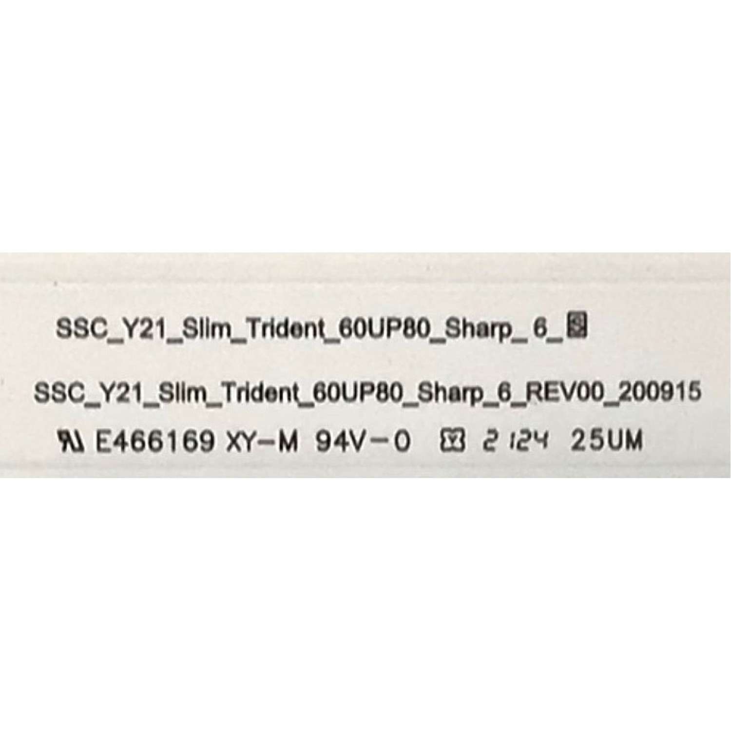KIT DE LEDS PARA TV LG ( 8 PZ ) / NUMERO DE PARTE EAV65010501 / SSC_Y21_SLIM_TRIDENT_60UP80_Sharp_6_REV00 / E466169 / PANEL NC600TQG-VSKH1 / MODELO 60UP8000PUR / 60UP8000PUA.BUSMLKR - Imagen 3