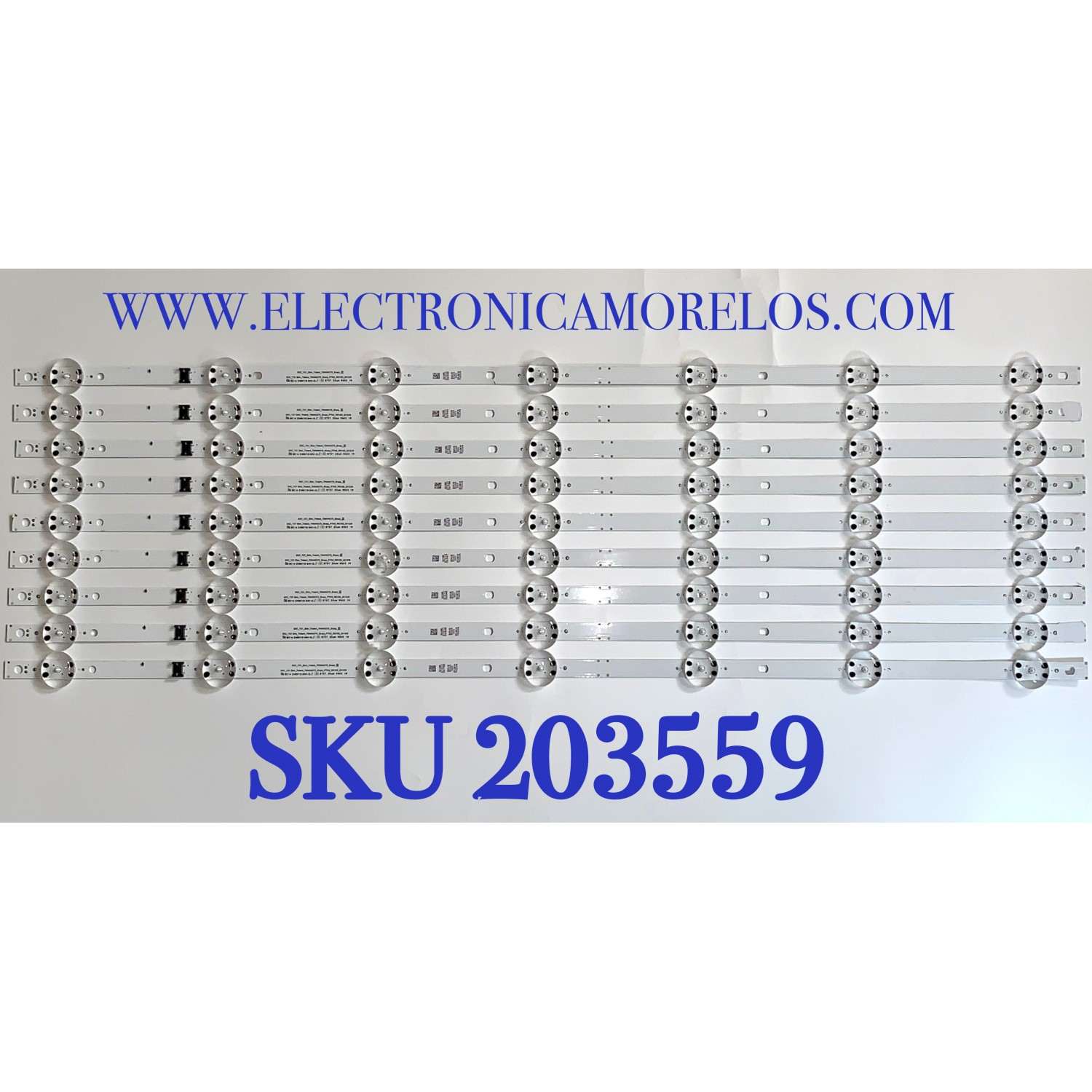 KIT DE LEDS PARA TV LG ( 9 PZ ) / NUMERO DE PARTE EAV65020001 / SSC_Y21_SLIM_TRIDENT_70NANO75_SHARP / E4691119 / MODELO 70NANO75 / 70NAN075