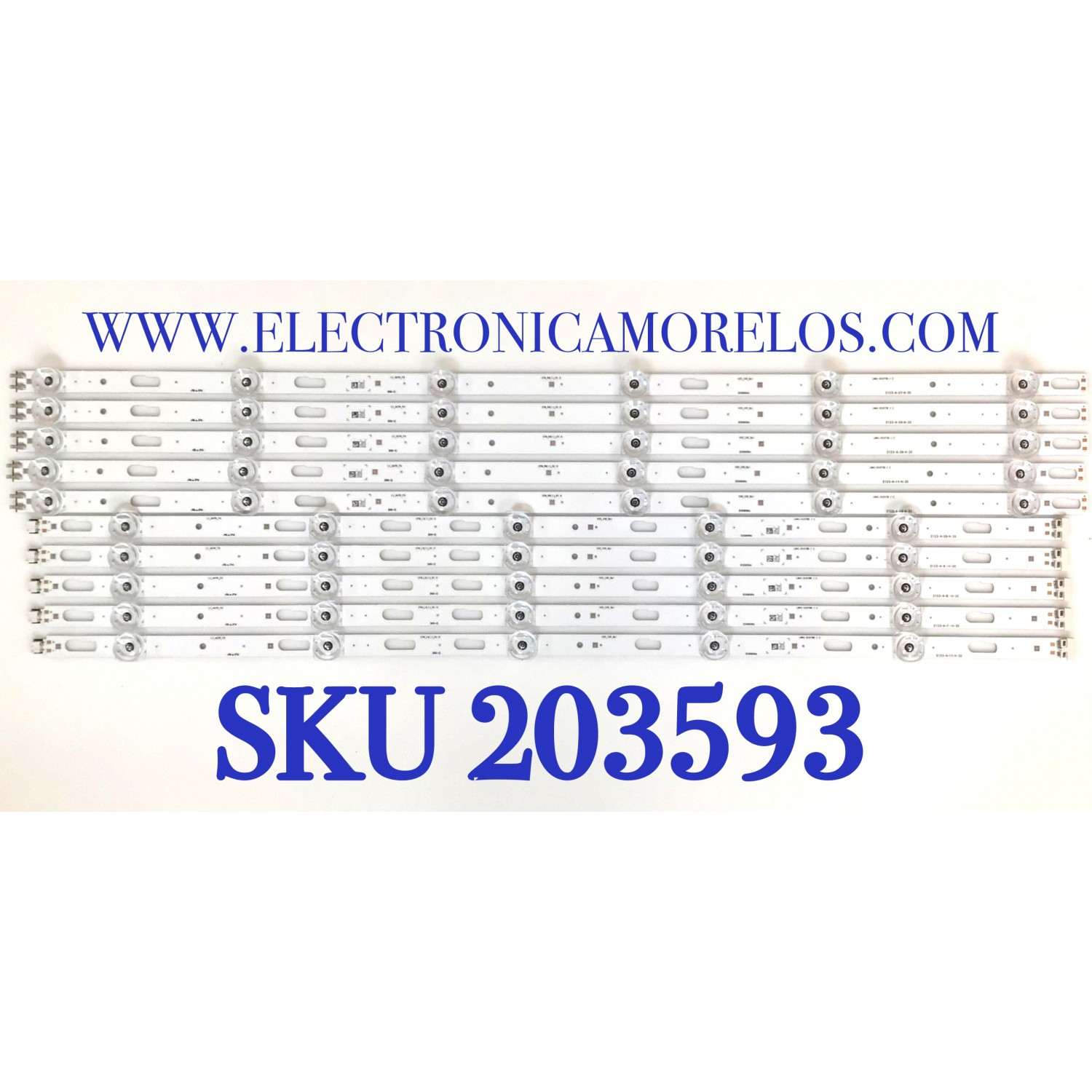 KIT DE LED'S PARA TV SAMSUNG ( 10 PZ ) / NUMERO DE PARTE BN96-53623A / BN96-53624A / LM41-01077B / LM41-01078B / L1_AU7K_F0 / CFM_R6(1)_R1.0 / MODELO UN60TU7000FXZA / UN60TU7000FXZA UA01 / UN60AU7700GXZD