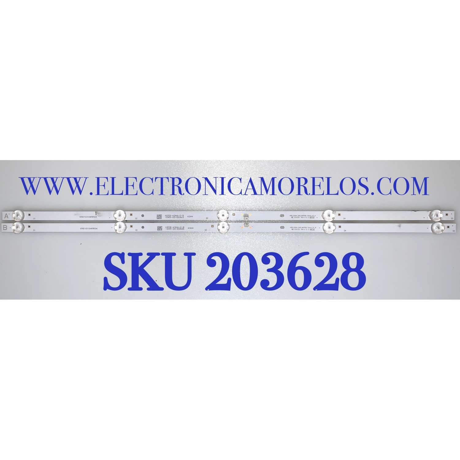 KIT DE LEDS ORIGINAL PARA TV VIZIO 2 PIEZAS / NUMERO DE PARTE HRS_D32H_2X5_MCPCB / 09810104MA03 / 09810104MA04  / E331251 / MODELO D32H-G0 / D32H-G0 LAUSQJKV