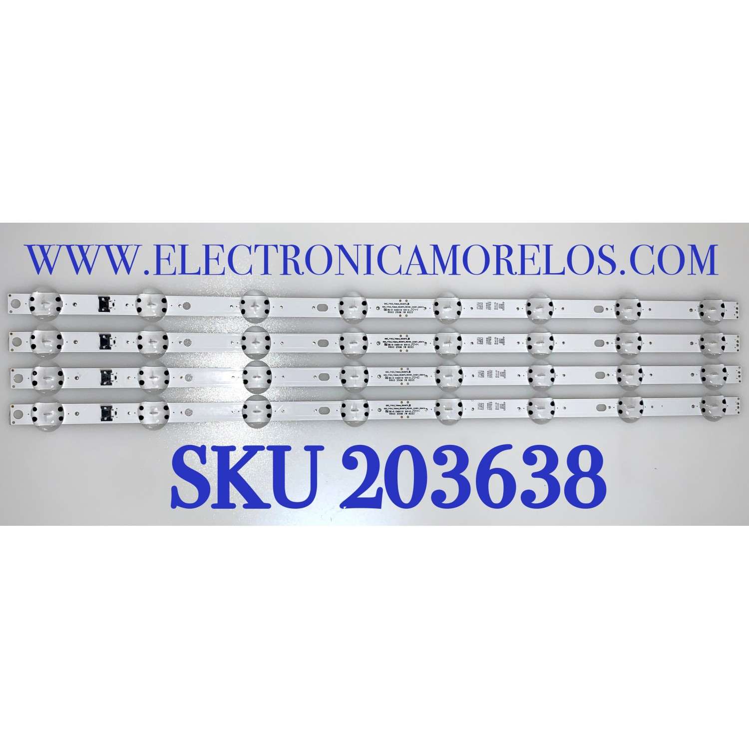 KIT DE LED'S PARA TV LG ( 4 PZ ) / NUMERO DE PARTE EAV65006601 / SSC_Y19.5_TRIDENT_55UM73 / PANNEL NC550DQG-ABHX3 /  200414 / MODELO 55UM73 / 55UN7300AUD