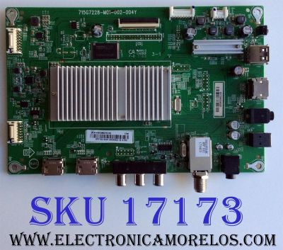 MAIN / BEST BUY / SHARP XHCB0QK027 / 715G7228-M01-002-004Y / XHCB0QK0270 / XHCB0QK027010X / PANEL TPT430H3-HVN01.U REV:S081B / MODELO LC-43LB481U