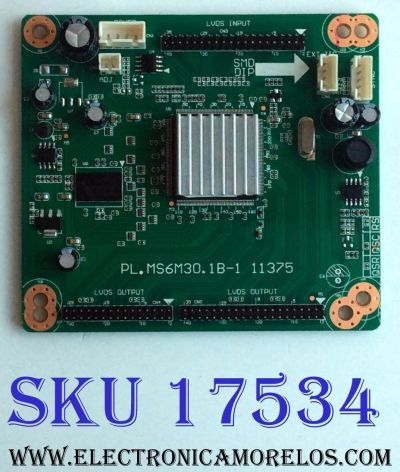 DRIVER RCA / A12123382 / PL.MS6M30.1B-1 11375 / A12123382-0800042 / E214887 / PANEL TC460FPH2-E / MODELO ¨46¨