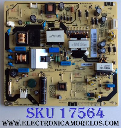 FUENTE DE PODER / BEST BUY / TOSHIBA PK101W1660I / PSLL121501P / 11-PK101W1660I / REV.100 / DDSXL-I19-1562-REV100 / PANEL K430WDRA / MODELO 43LF621U19