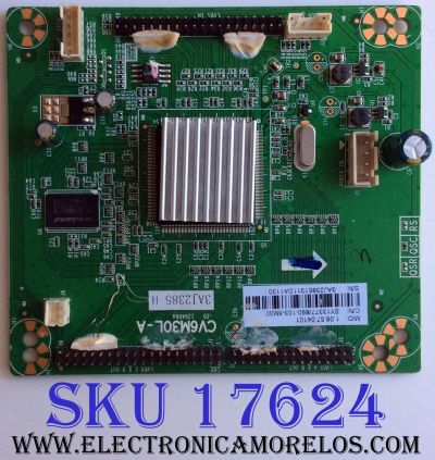 TARJETA INTERFACE / SHARP 3AJ2385 H / CV6M30L-A / 20130718 / 3AJ2385 / 890-103-6M30 / 1.06.57.04101 / SY13377 / PANEL T600D3-HA10-D03 (VER.A2) / LX600D310B1 / MODELOS LC-60LE452U / LC-60LE450U