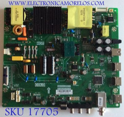 MAIN FUENTE COMBO ORIGINAL PARA TV INSIGNIA / NUMERO DE PARTE 02-SW353B-C010012 / 3MS553LCBNA.01 / TP.MS3553.PC783 / B18062971 / PANEL LVF550CSDX E13 V1 / DISPLAY ST5461B03-5 VER.2.1 / MODELO NS-55D510NA19