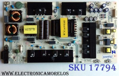 FUENTE DE PODER PARA TV HISENSE·ROKU / NUMERO DE PARTE 232436 / RSA7.820.7911/ROH / HLL-5465WC / E56327 / CQC16134139053 / PANEL HD650S1U51-L2\S0\GM\ROH / 232950 / DISPLAY T650QVN06.3 / MODELOS 65R6E / 65R6070E 65A6100UWR