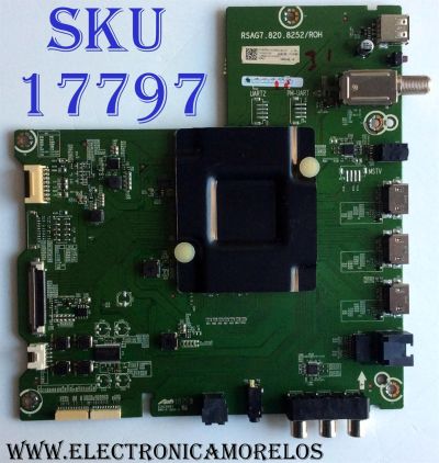 MAIN / HISENSE 231565 / RSAG7.820.8252/ROH / 231563 / HU55A6100UWR / 231565B / 231563B / 3TE55G182197 / G182189 / PANEL HD550S1U81-L1\S0\GM\ROH / MODELO 55R6E