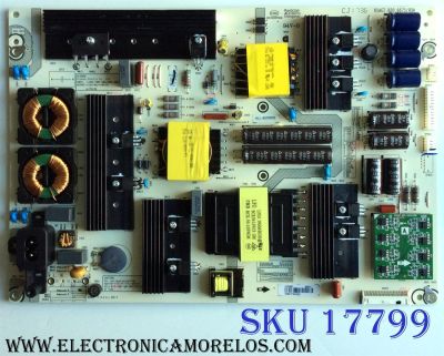 FUENTE DE PODER / HISENSE 218857 / RSAG7.820.6675/ROH / HLL-6070WH / CQC13134095636 / E166702 / PANEL HD650M5U52-TAL1\S1\GM\ROH 219130 / MODELO 65H8050D