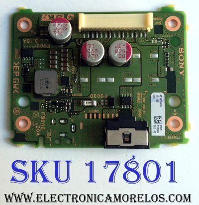 TARJETA JK20 / SONY A-2167-841-A / A2167841A 596A / 173667611 / 1-982-182-11 / PARTE SUSTITUTA A-2194-185-A / PANEL / MODELO XBR-55X930E
