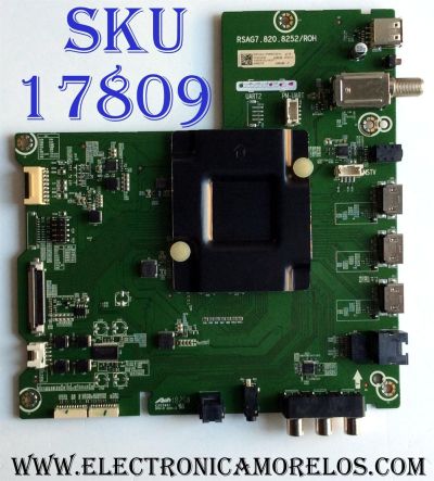 MAIN PARA TV HISENSE·ROKU 4K·UHD·HDR / NUMERO DE PARTE 233010 / RSAG7.820.8252/ROH / HU65A6100UWR / 233007 / 233010A / 233007A / 233010B / 233007B / PANEL HD650S1U51-L2\S0\GM\ROH / 232950 / DISPLAY T650QVN06.3 / MODELOS 65R6070E HU65A6100UWR