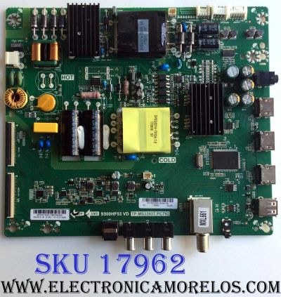 MAIN / FUENTE (COMBO) / INSIGNIA B17083090 / TP.MS3393T.PC792 / S500HF53 VD / 6050S1200L / E254215 / PANEL 96.50S12.D01 / MODELO NS-50D510NA17