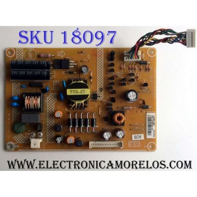 FUENTE DE PODER / VIZIO ADTVA8381CQDD / 715G3762-P02-W31-002S / A8381CQDD / PANEL TPM185B1-L01 REV:C1N / MODELO M190VA