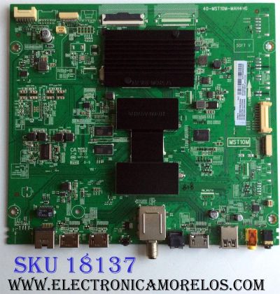 MAIN PARA TV TCL·ROKU TV 4K QLED UHD HDR SMART TV / NUMERO DE PARTE 08-CS55TML-LC335AA / 40-MST10M-MAH4HG / MST10M / 08-MS10M02-MA200AA / 08-MS10M02-MA300AA / H07804PNE11B2 / PANEL LVU550NDBL SD9W00 / MODELOS 55R613 / 55R615