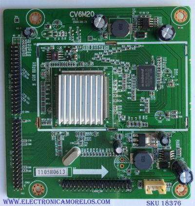 DRIVER T-CON / APEX 1105H0613 / CV6M20 V1.1 / PANEL LTA400HF16 / MODELO LE40H88	