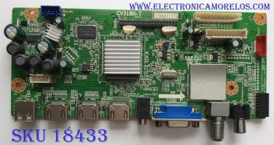 MAIN / SHARP NQP890M000LN24 / TI12257-1 / 1206H1117A / CV318H-T / PANEL T400D3-HA24-L02 / MODELO LC-40LE433U	