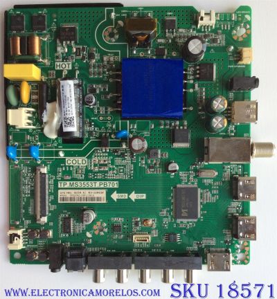 MAIN / FUENTE (COMBO) / SHARP 207947 / TP.MS3553T.PB701 / HU40N2173F / M1827B0 / 170608 / R18071482-2A03546 / E203640 / 2605398B0 / PANEL JHD396N2F01-K1QL\FM\ROH / MODELO LC-40Q3070U