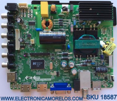 MAIN / FUENTE (COMBO) / WESTINGHOUSE B14041666 / TP.MS3393.PB851 / B14041666-0A05041 / E157925 / PANEL`S D400D3-GG54-C0X / V400HJ6-PE1 / MODELO DWM40F1Y1