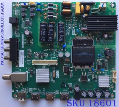 MAIN / TOSHIBA H17030696 / TP.MS3553.PC706 / LC430DUY / PANEL K430WDRC / MODELO 43L420U / 